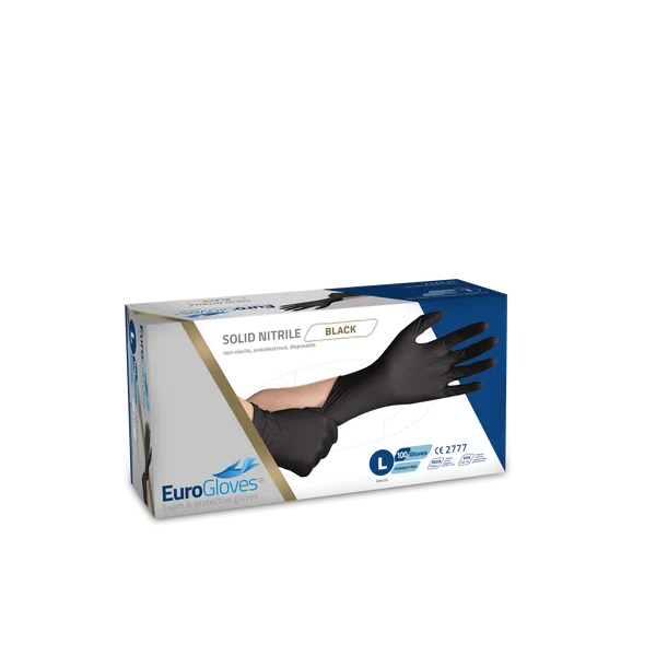 Zwarte nitril handschoenen – 100 stuks